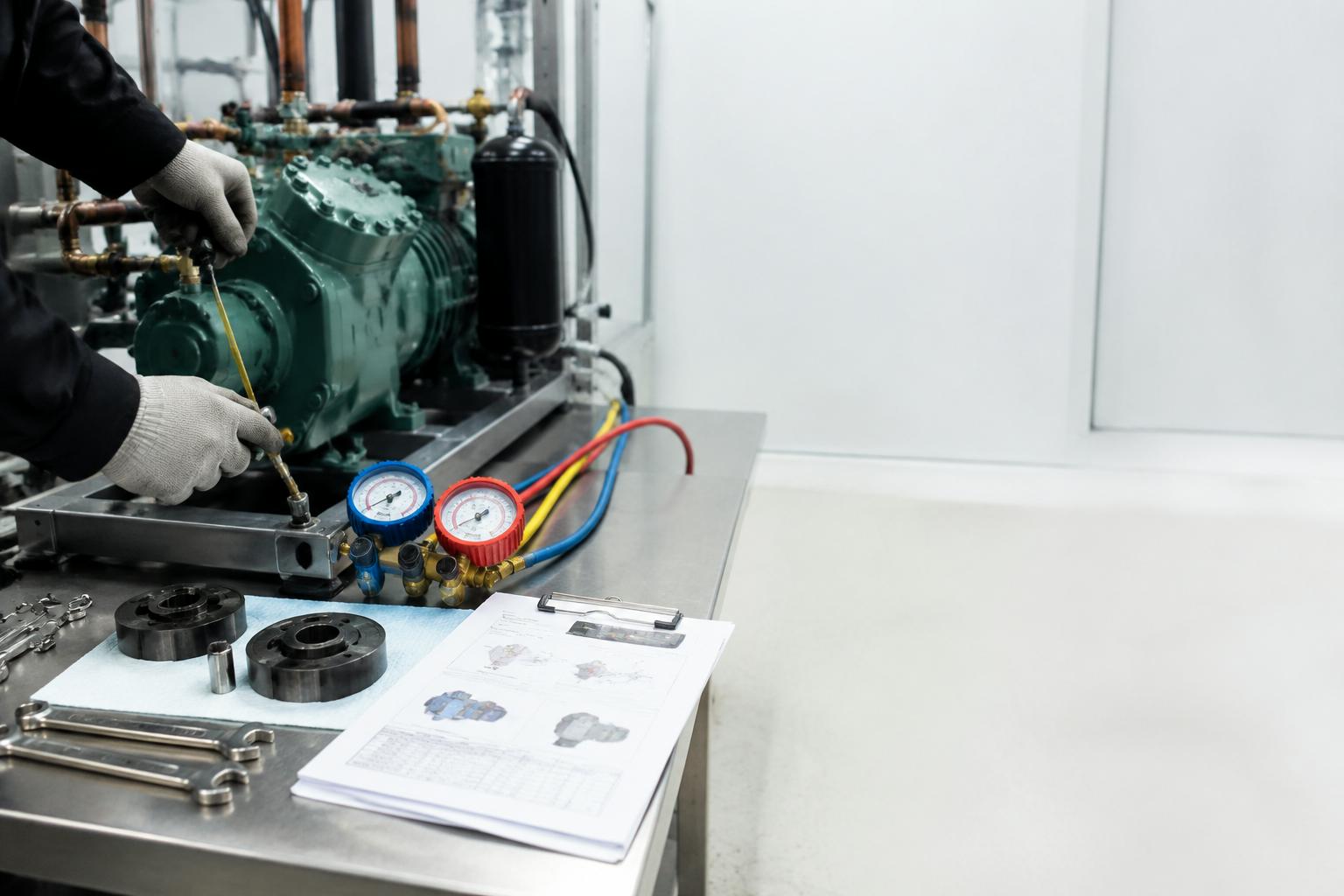 Compressor oil replacement and retrofit service