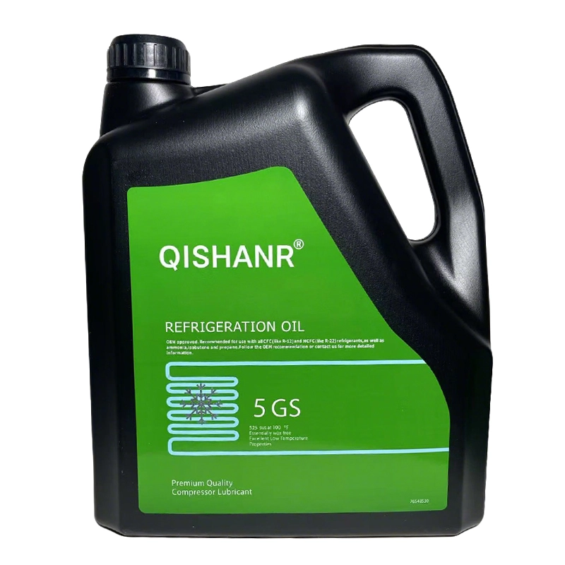 QISHANR 5GS Premium Heavy-Duty Mineral Refrigeration Oil 1L - ISO 100 Naphthenic Compressor Lubricant