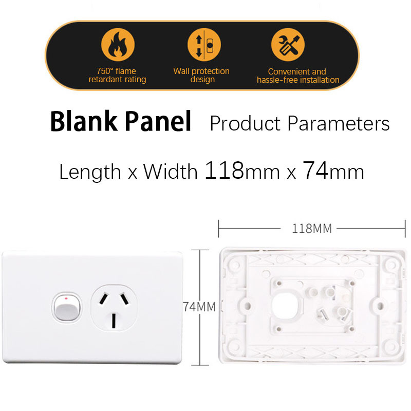 Single Power Point 240V 10A GPO Australian SAA Approval Compatible