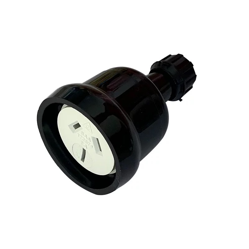 Rewireable Socket: Black, Heavy - Duty Power Solution