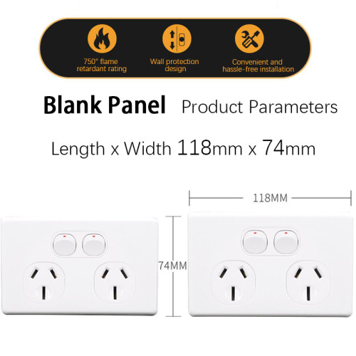 Double Power Point, Australian Switch & Socket Combo