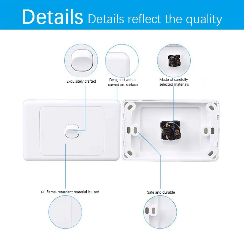 Australian Wall Switches Light Power Point Switches
