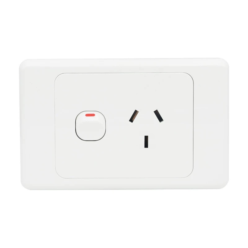 Three - pronged Socket + Wall Switch: Ideal for Daily Power Needs