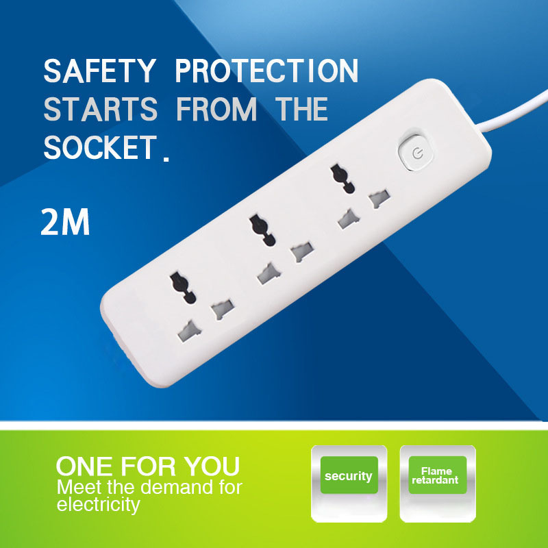 Australian Power Strip: 1m Extension, 3 Outlets for Home & Office