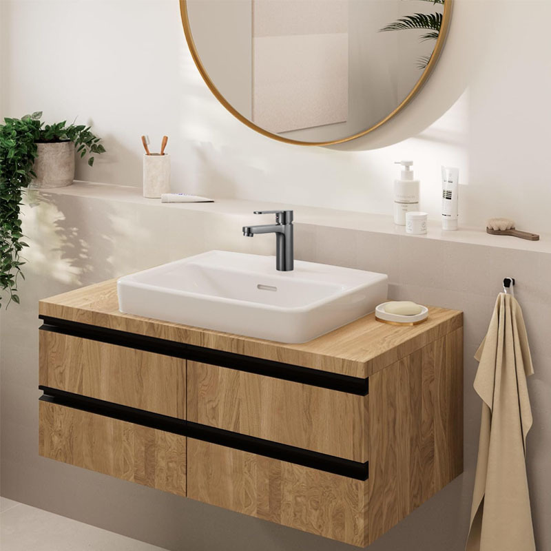 Brass Basin Mixer Tap Bathroom Countertop Vanity Sink Faucet Taps