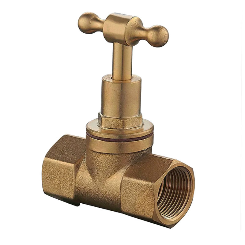 15mm Brass Female T-Head Stop Cock