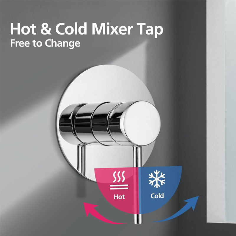 35mm Chrome Resonance Pin Lever Shower Mixer