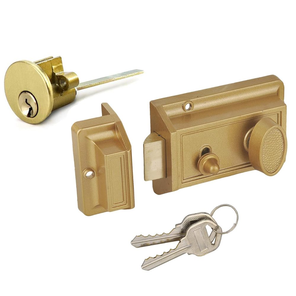 TABUBIL Night Latch Deadbolt Rim Lock