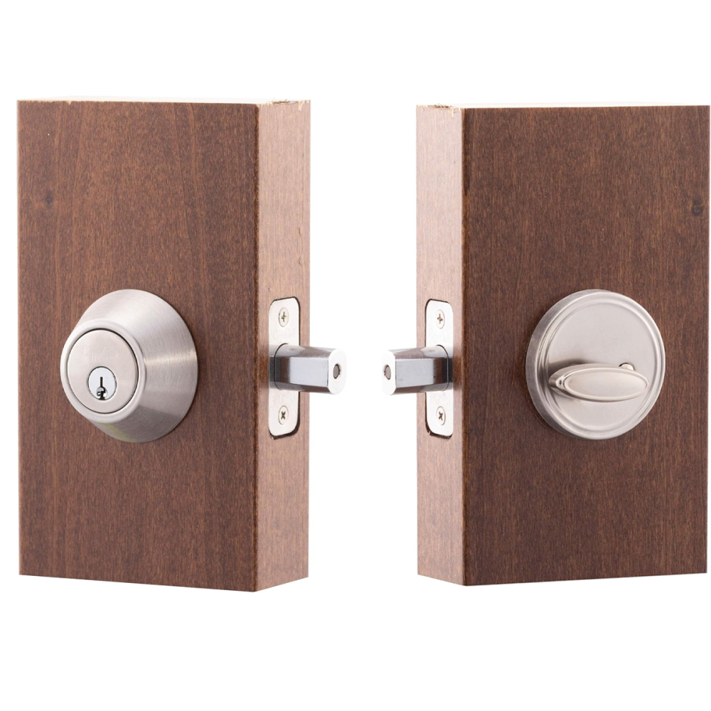 TABUBIL Satin Stainless Steel Single Cylinder Deadbolt
