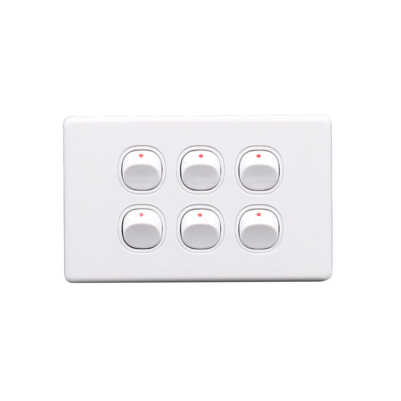 TABUBIL White 2 Gang Single Switch
