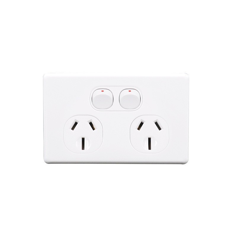 TABUBIL Double Power Point with Extra Switch Socket Outlet