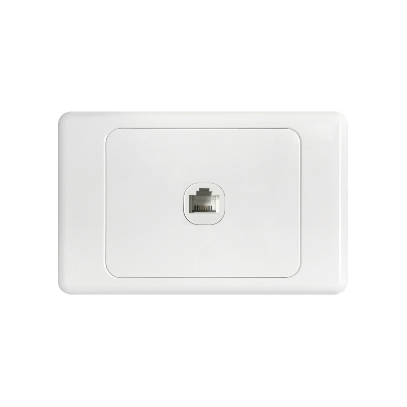 TABUBIL Australian CAT6 Network Cable Wall Plates White for Home Offices