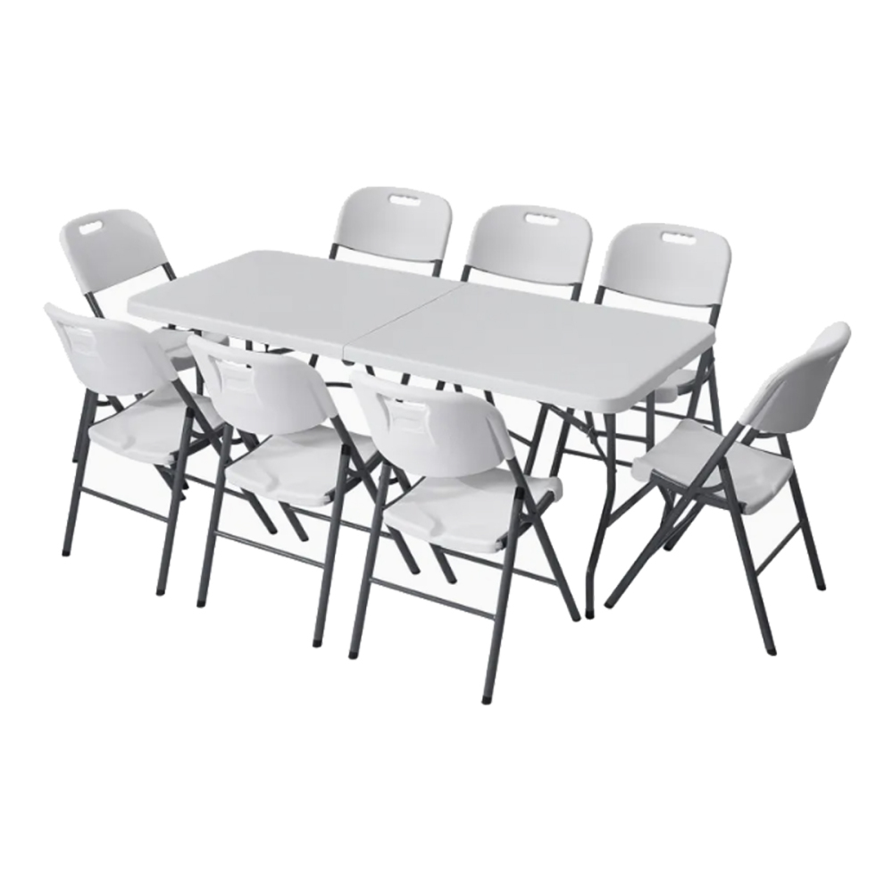 TABUBIL 6ft Bi-Fold Blow Mould Trestle Table