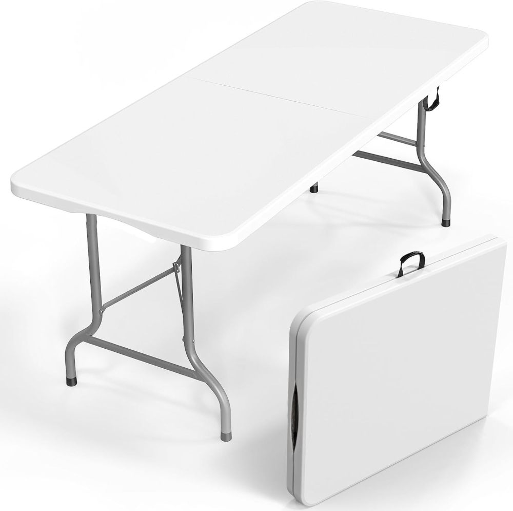 TABUBIL 6ft Bi-Fold Blow Mould Trestle Table
