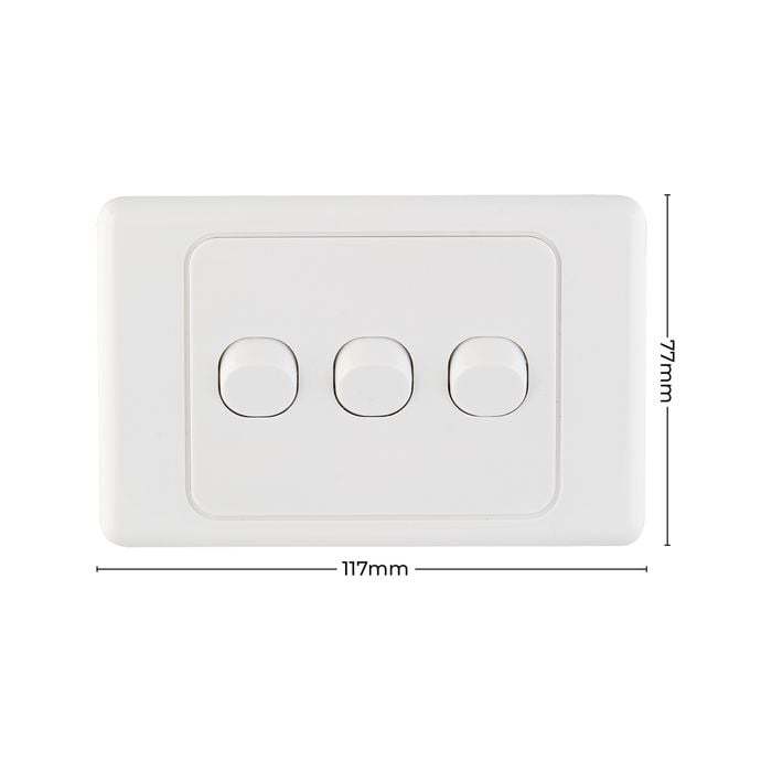 TABUBIL Australian White Triple Switch