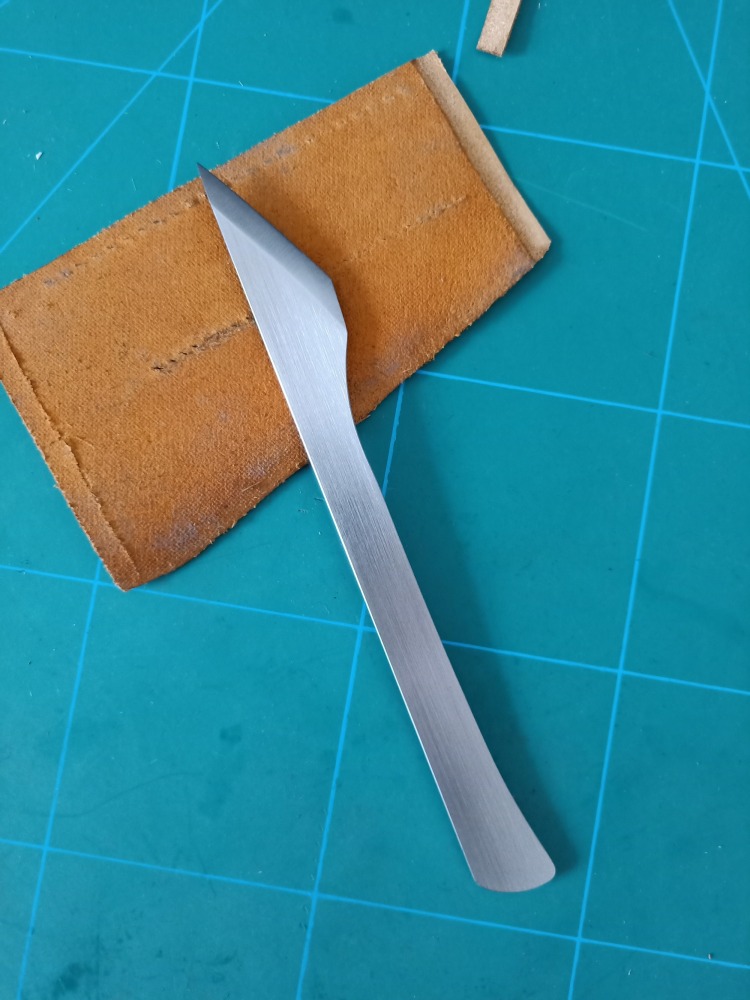 KL full-steel double side bevel pattern knife