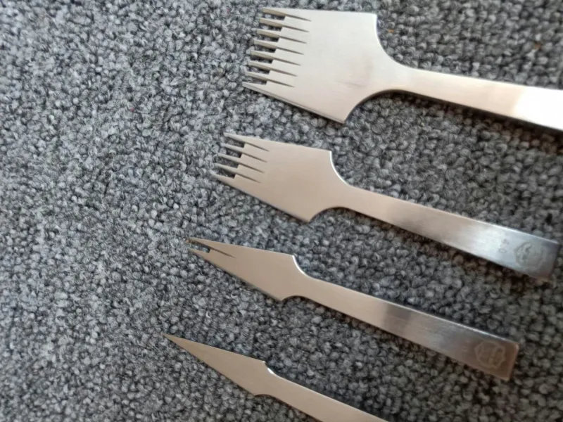 KL Straight Handle Pricking Iron (French Style)