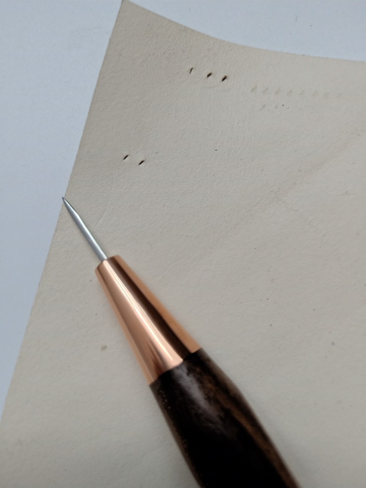 Walnut handle curve handle stitching awl