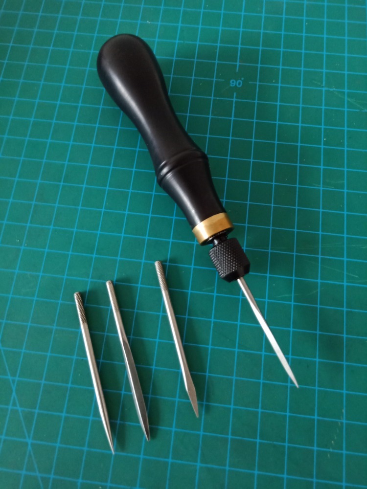 Ebony replace awl set with 4 pcs blade