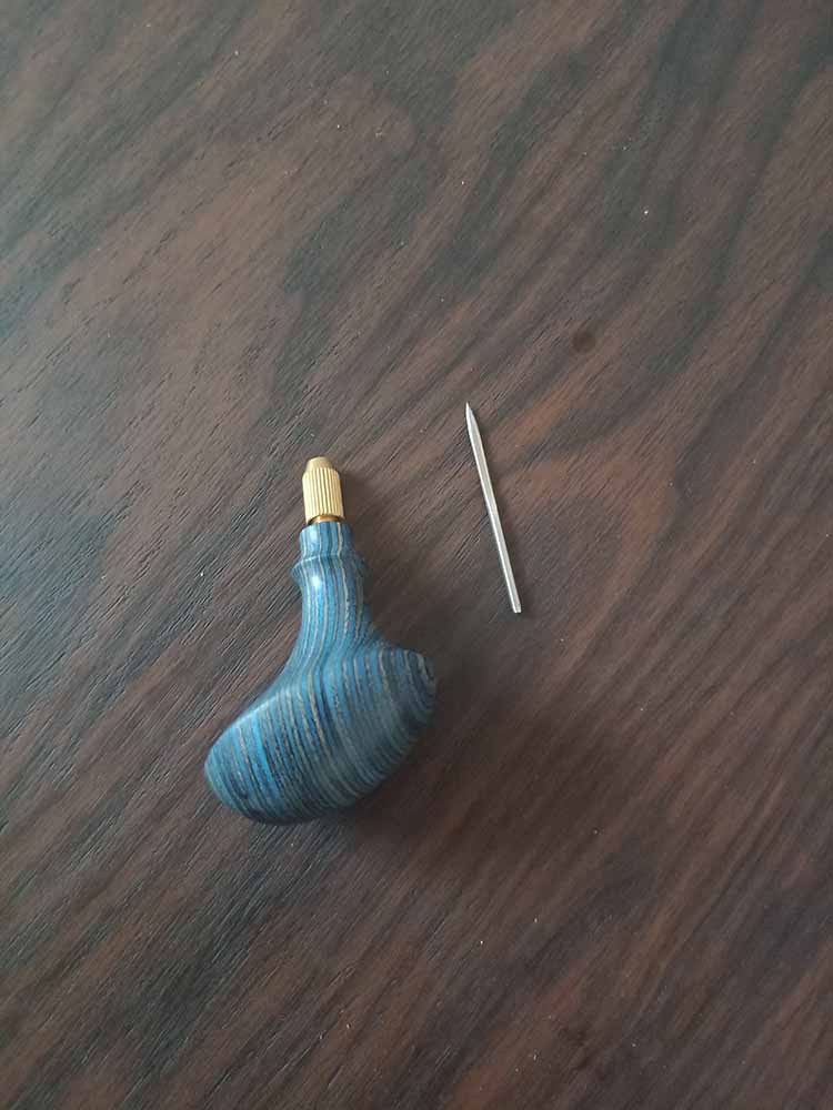 KL custom fancy handle replaced awl