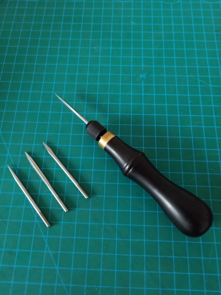 Ebony replace awl set with 4 pcs blade