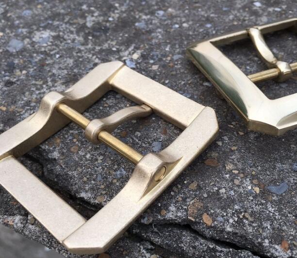 Handmade custom made solid brass buckle
