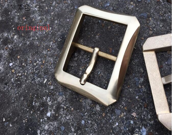 Handmade custom made solid brass buckle