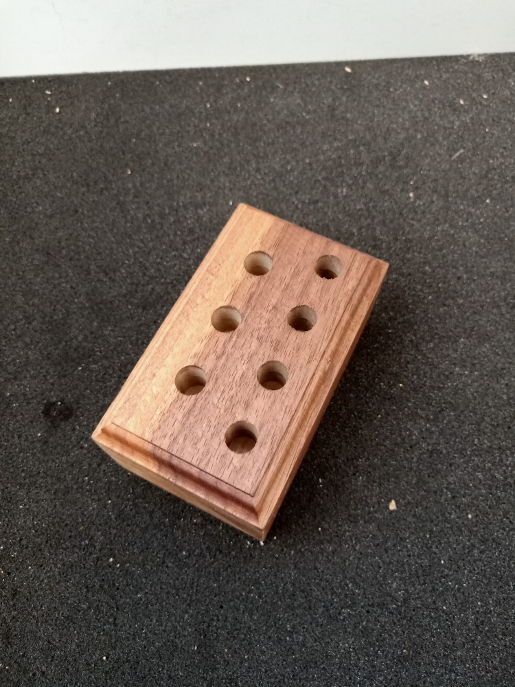 Creaser Machine Walnut Handle & Tips Holder