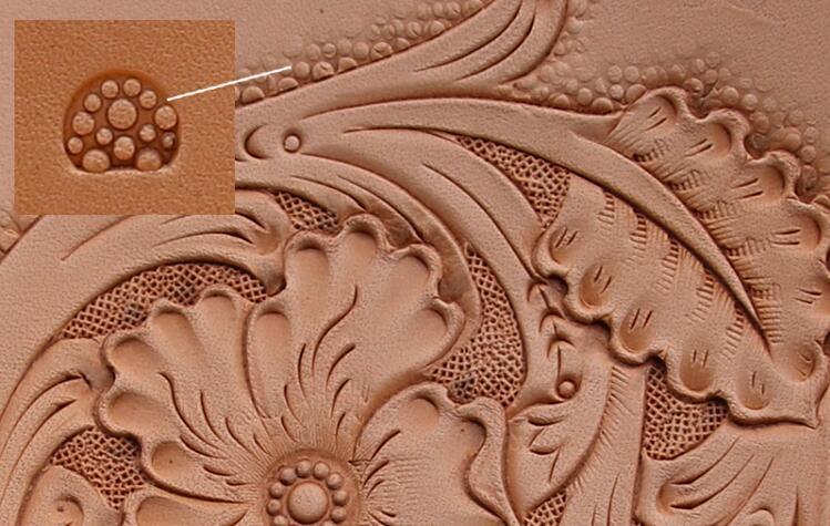 Leather Carving Pearl Fish Stamp