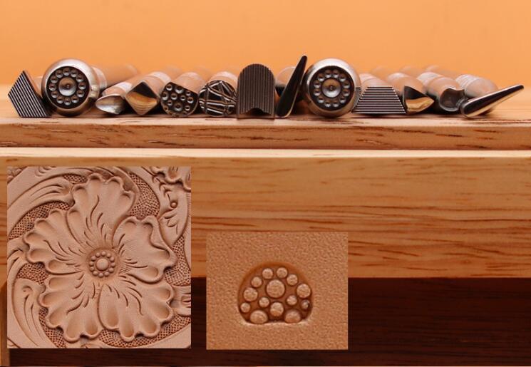 Leather Carving Pearl Fish Stamp