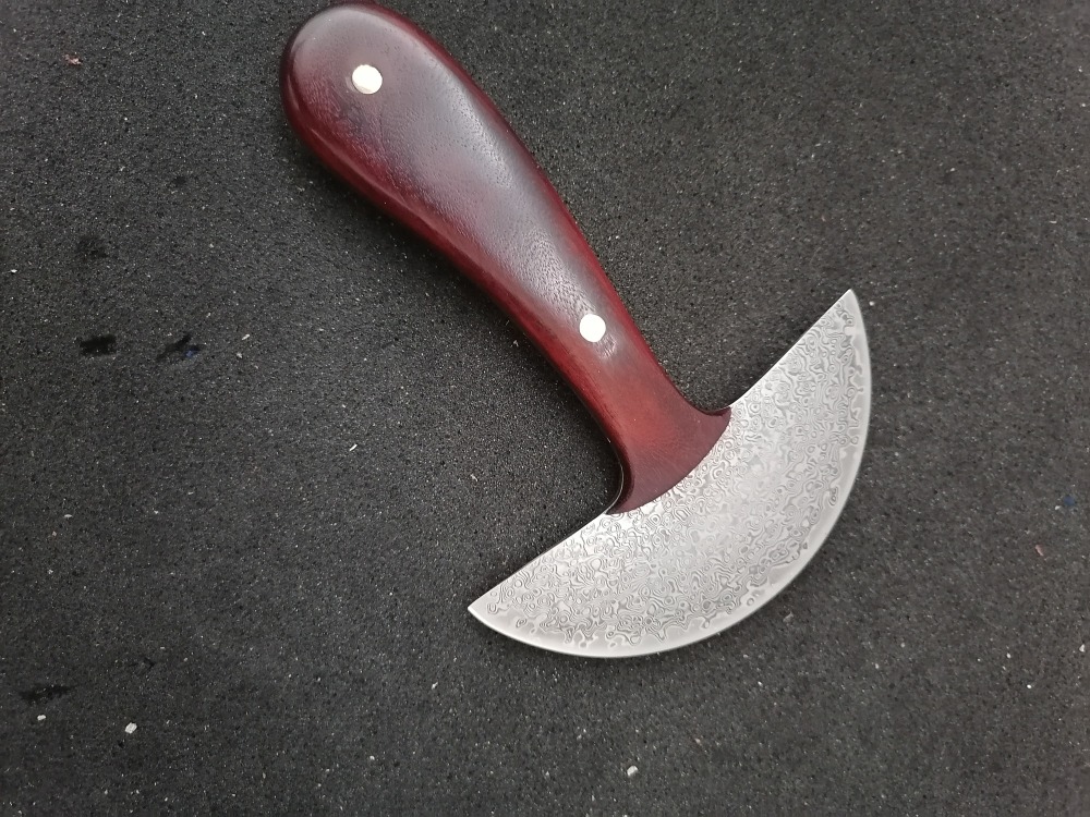 KL Damascus Round Knife