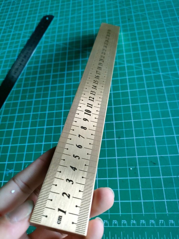 Solid Brass Ruler