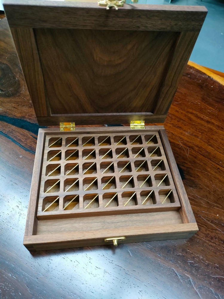 Walnut Alphabet Stamp Box for Kingsley\Franklin
