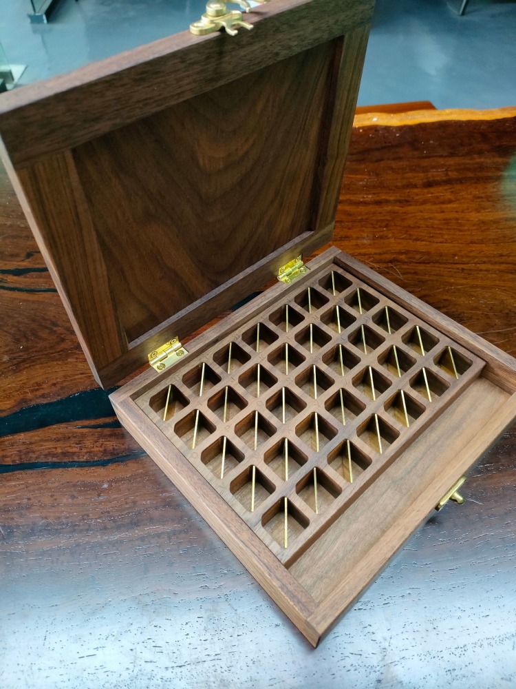 Walnut Alphabet Stamp Box for Kingsley\Franklin