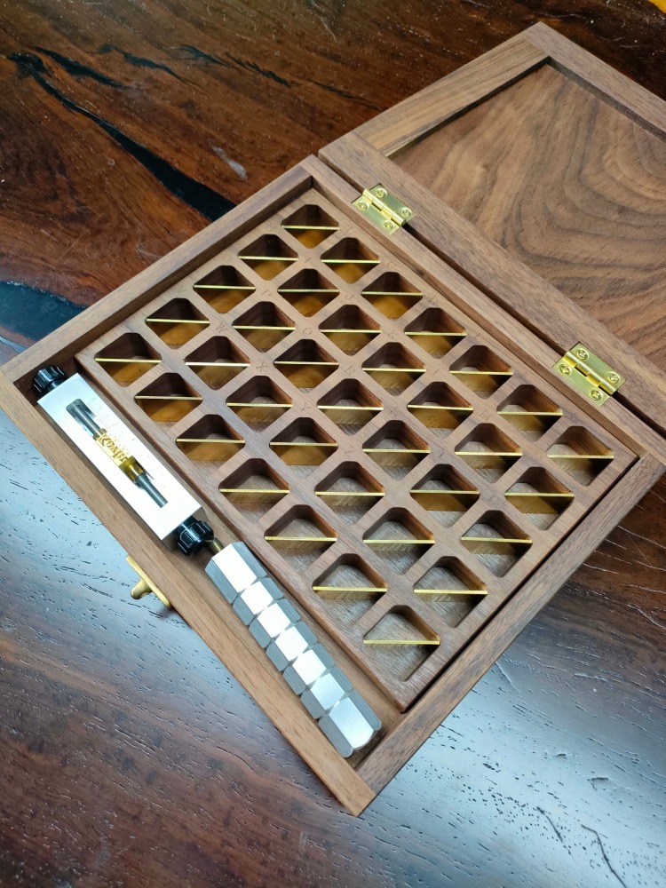 Walnut Alphabet Stamp Box for Kingsley\Franklin