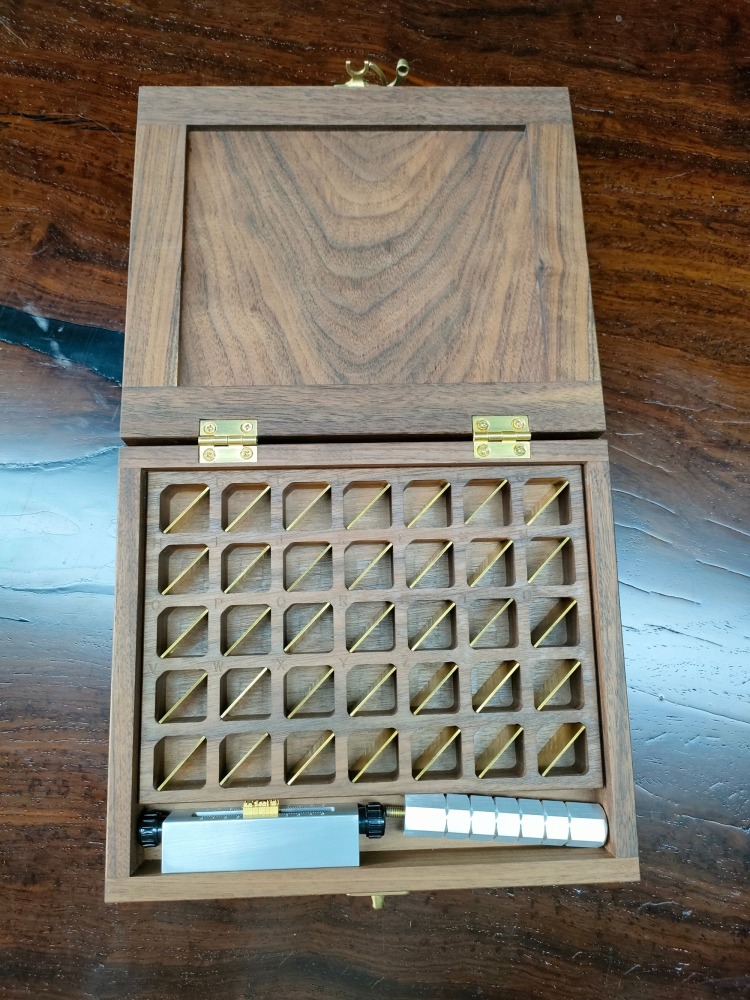 Walnut Alphabet Stamp Box for Kingsley\Franklin