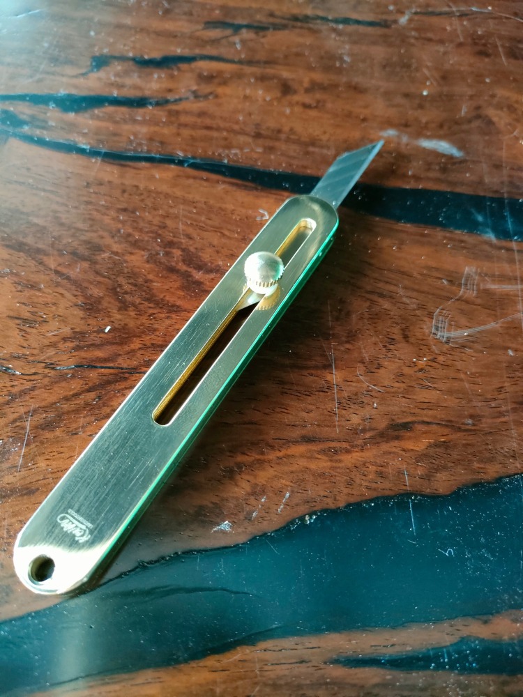 Brass Utility Knife (9mm Blade)