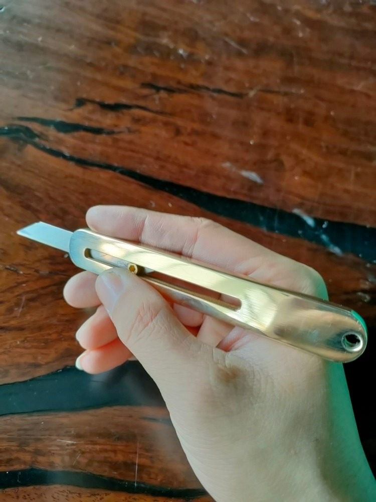 Brass Utility Knife (9mm Blade)