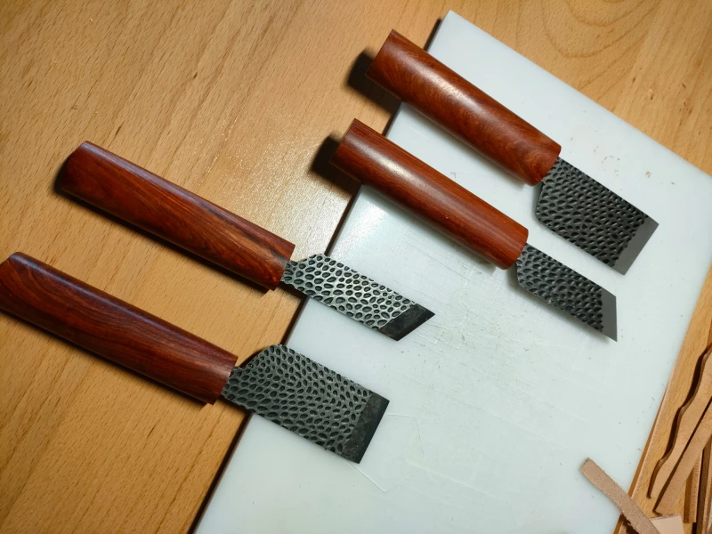 Japanese Style Forged Cutting / Skiving Knife