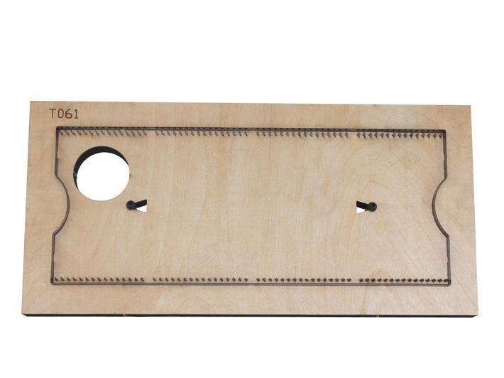 Folding card holder die