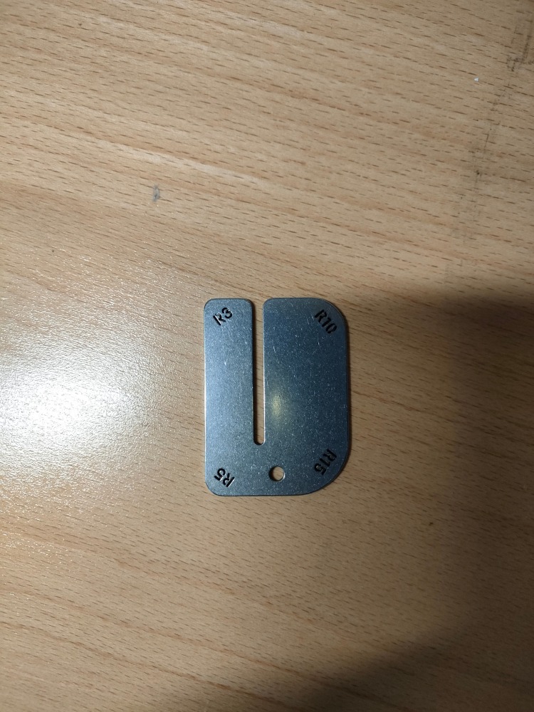 Stainless steel pull-out plate&radius JIG