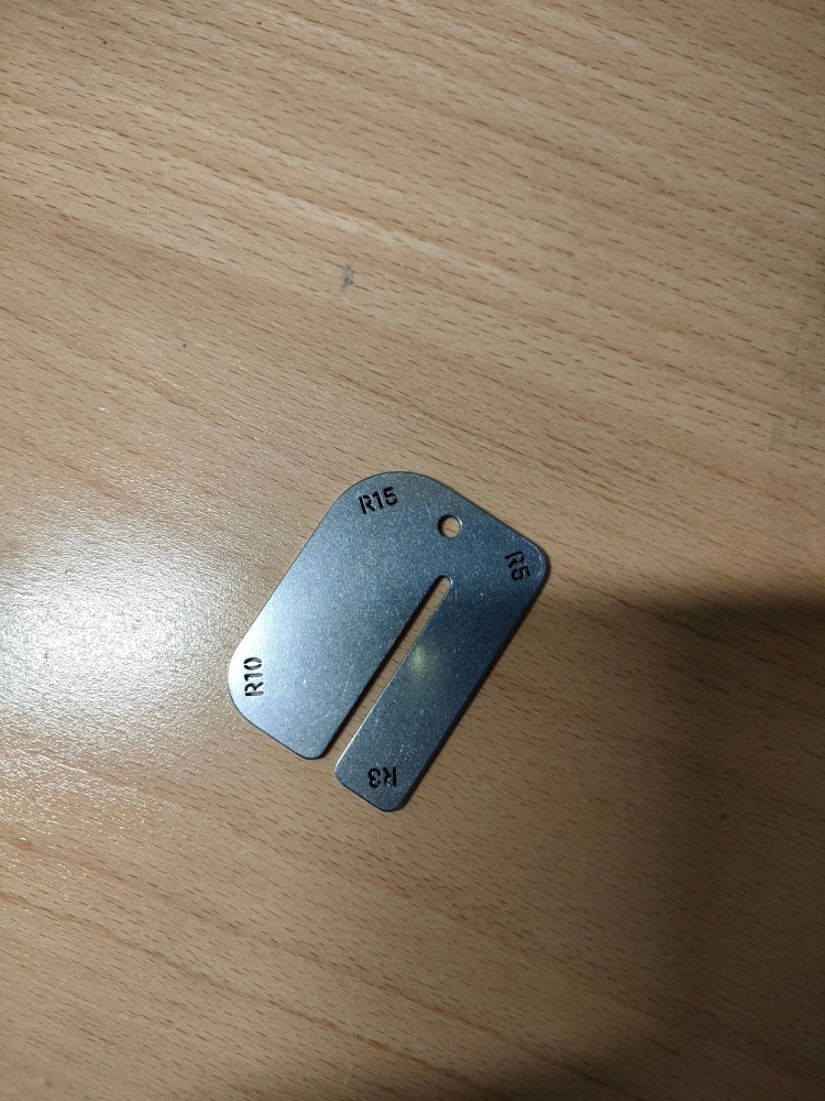 Stainless steel pull-out plate&radius JIG