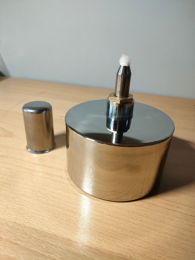 Basic stainless steel alcohol lamp