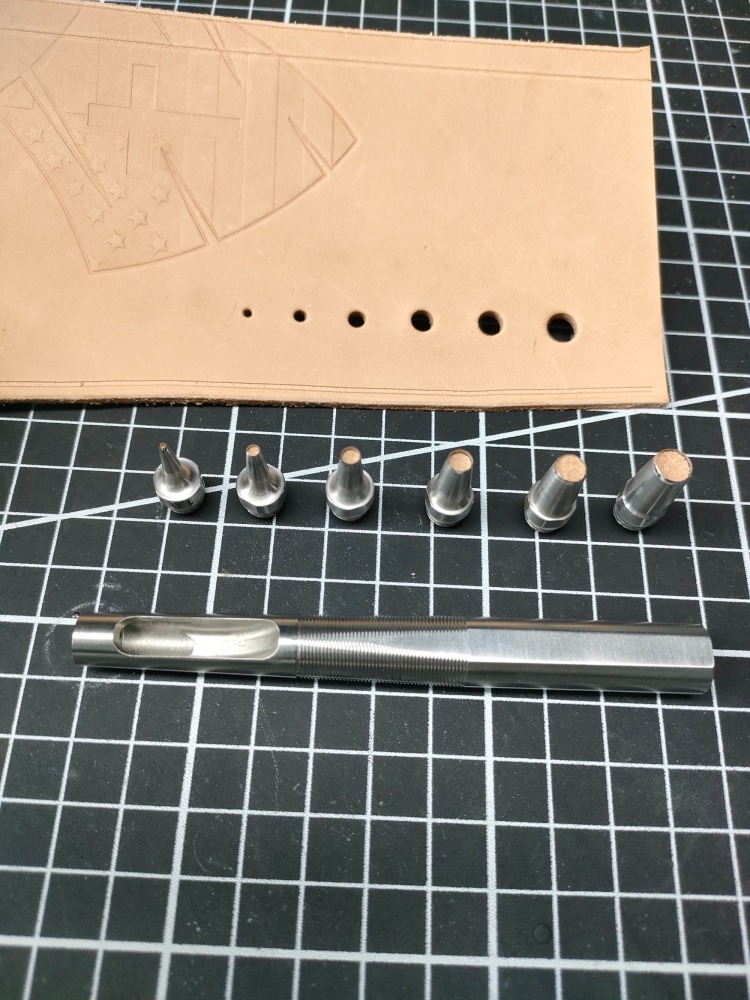 Interchangeable round hole punch(1-6mm)