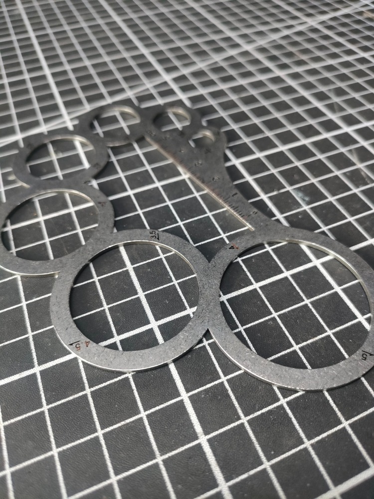 Stainless steel radius&ruler jig