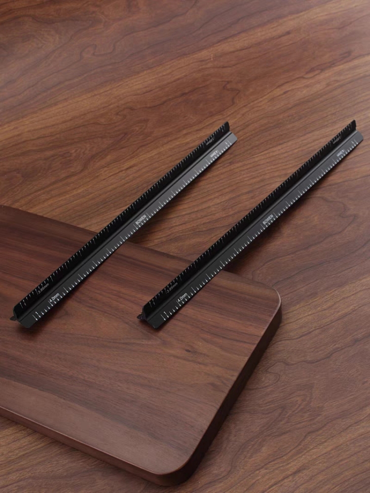 Pricking iron ruler