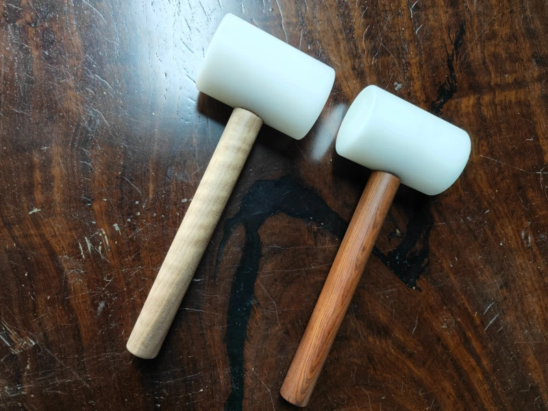 Nylon hammer for stiching iron and punch