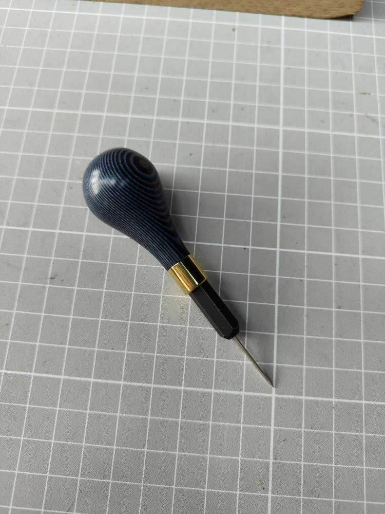 Blue handle awl