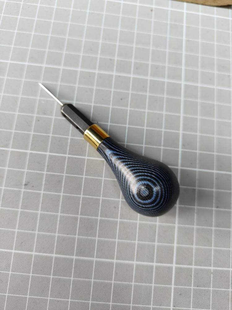 Blue handle awl
