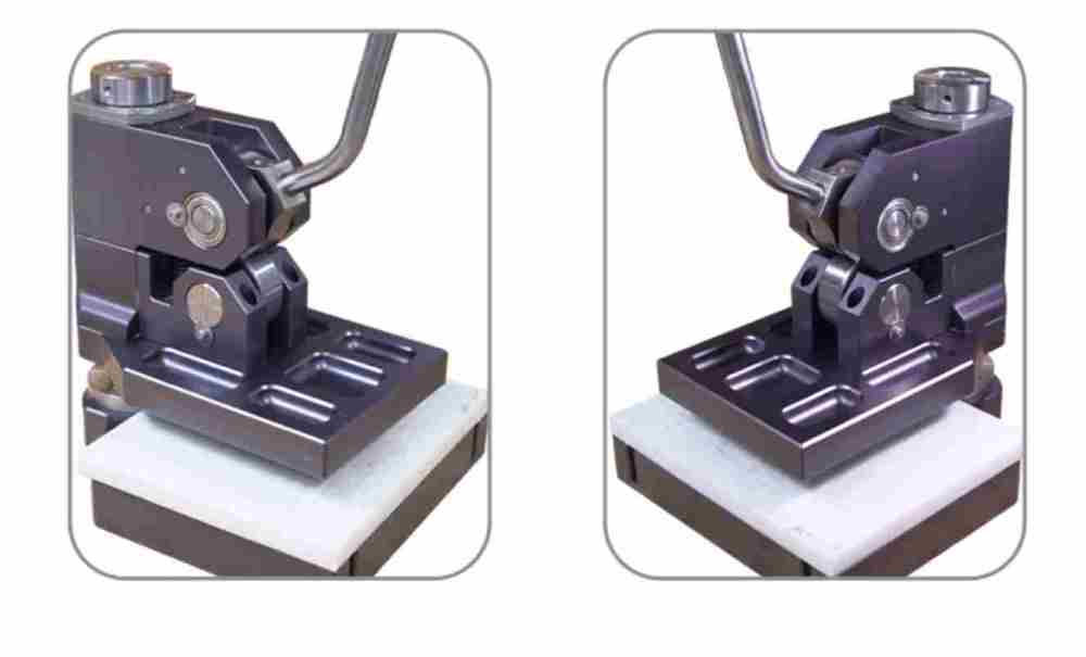 Heavy duty click press machine for leather dies